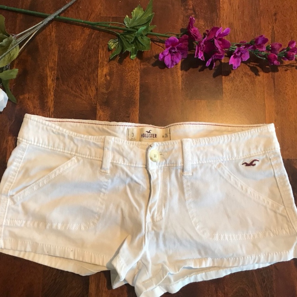 Hollister White Shorts
